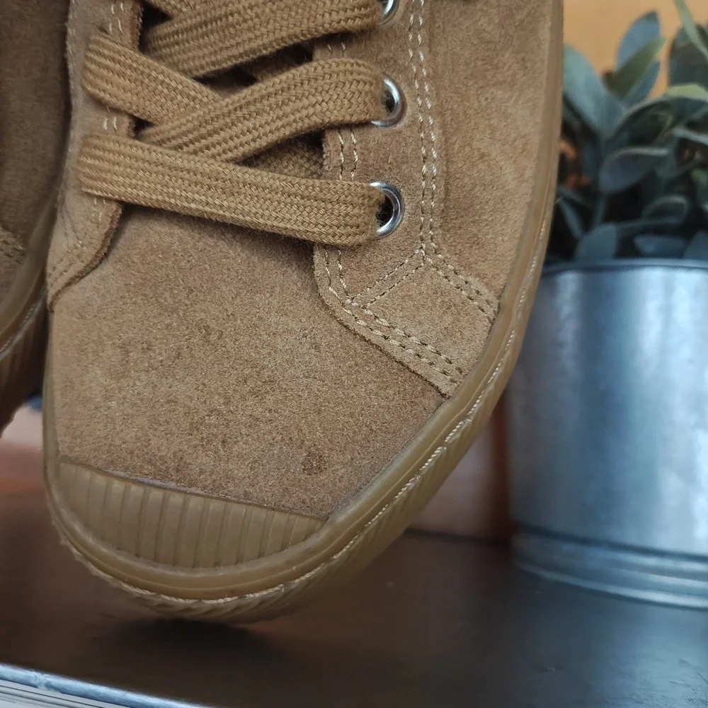 Cariuma OCA High Suede Leather Boots Camel Brown Skate Sneaker Gum Sole M4.5/W6